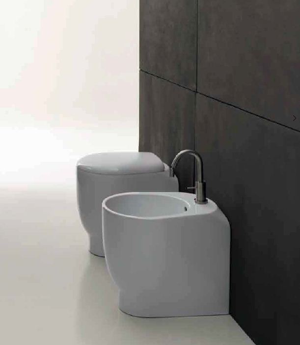 Sanitari Orinatoio Bagno moderno modello Drop in Ceramica Bianco 27x32xH90 